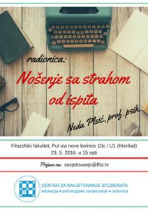 Radionica "Nošenje sa strahom od...