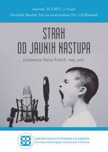 Predavanje "Strah od javnih...